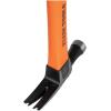 imageKlein Tools H80918 Smooth Face Fiberglass Hammer with Straight Claw 18Ounce Forged Steel Magnetic Nail Starter and ExtraLarge Squared Strike FaceRound Face