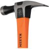 imageKlein Tools H80918 Smooth Face Fiberglass Hammer with Straight Claw 18Ounce Forged Steel Magnetic Nail Starter and ExtraLarge Squared Strike FaceRound Face
