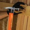 imageKlein Tools H80918 Smooth Face Fiberglass Hammer with Straight Claw 18Ounce Forged Steel Magnetic Nail Starter and ExtraLarge Squared Strike FaceRound Face
