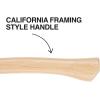 imageKlein Tools H80920H Milled Face Framing Hammer with Straight Claw 20Ounce Forged Steel Hickory Handle California Framing Style Magnetic Nail Starter and ExtraLarge Squared Strike FaceModern