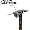 imageKlein Tools H80922S Smooth Face Framing Hammer with Straight Claw 22Ounce Forged Steel Magnetic Nail Starter and ExtraLarge Squared Strike FaceMilled Face