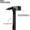 imageKlein Tools H80922S Smooth Face Framing Hammer with Straight Claw 22Ounce Forged Steel Magnetic Nail Starter and ExtraLarge Squared Strike FaceMilled Face