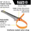 imageKlein Tools S12HB Strap Wrench Adjustable GripIt Strap Wrench Adjusts 112 to 5Inch 12Inch Handle12Inch Handle