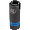 imageKlein Tools 66031 3in1 Slotted Impact Socket 12Point Deep Sockets Coaxial Spring Loaded 34 and 916Inch Hex Sizes 12Inch DriveSocket