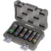 imageKlein Tools 66090 12Inch Impact Socket Set 2in1 Slotted Design 12Point Deep Sockets for Impact Wrenches Includes Tool Case 6Piece