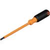 imageKlein Tools 6826INS Insulated Screwdriver Made in USA 1000V 14Inch Cabinet Tip Screwdriver with 6Inch Shank TipIdent CushionGrip Handle