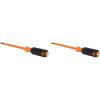 imageKlein Tools 6846INS Insulated Screwdriver Made in USA 1000V 2 Square Tip Screwdriver with 6Inch Shank TipIdent CushionGrip HandleOne Size Pack of 2