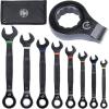 imageKlein Tools 69408G Ratcheting Combination Wrench Set SAE 8Piece 516 to 34Inch Steel Alloy Foam Pouch 90ToothSAE