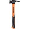 imageKlein Tools 83226 Linemans 26Ounce Claw Milled Hammer Fiberglass Handle Heavy Duty for Utility Poles Milled Face High Visibility Orange