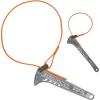imageKlein Tools S12HB Strap Wrench Adjustable GripIt Strap Wrench Adjusts 112 to 5Inch 12Inch Handle2Piece Kit