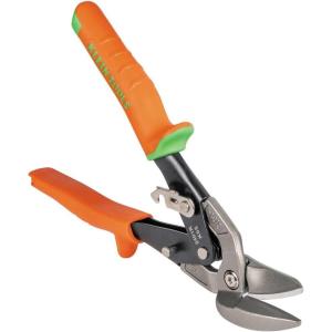 imageKlein Tools 2400L LeftCutting Offset Snips Aviation Tin Snips with Forged Blade for Precision Sheet Metal CuttingRightCutting