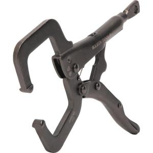 imageKlein Tools 38630 CClamp Locking Pliers with Standard Jaws Intuitive Thumb Knob Adjustable Clamp for Home Shop Woodworking 6Inch6In Standard Jaw