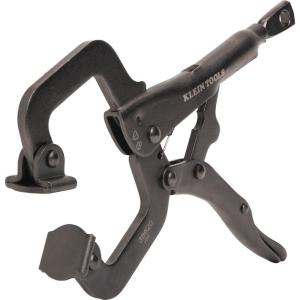 imageKlein Tools 38630 CClamp Locking Pliers with Standard Jaws Intuitive Thumb Knob Adjustable Clamp for Home Shop Woodworking 6Inch6In Swivel Jaw