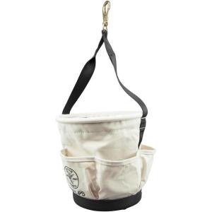 imageKlein Tools 5172PS HeavyDuty TaperedWall Bucket with 15 Inside Pockets No 4 Canvas4Pocket