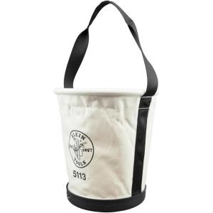 imageKlein Tools 5172PS HeavyDuty TaperedWall Bucket with 15 Inside Pockets No 4 CanvasStandard