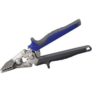 imageKlein Tools 86522 Hand Seamer Straight Metal Seamer has 3Inch Jaw for 22 Gauge Steel and 24 Gauge StainlessStraight Hand Seamer