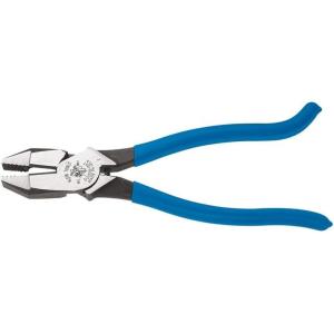 imageKlein Tools D20009ST Pliers Made in USA Side Cutters are HeavyDuty 9Inch Ironworker Pliers for Rebar ACSR Screws Nails and Most Hardened WirePLIERS