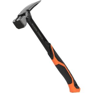 imageKlein Tools H80922S Smooth Face Framing Hammer with Straight Claw 22Ounce Forged Steel Magnetic Nail Starter and ExtraLarge Squared Strike FaceMilled Face