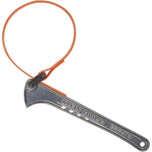 imageKlein Tools S12HB Strap Wrench Adjustable GripIt Strap Wrench Adjusts 112 to 5Inch 12Inch Handle12Inch Handle