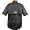 imageFR Welding Jacket with Removable Sleeves FlameResistant Cotton ShortSleeve BlackExtralarge