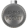 imageKlein Tools 32600P Mini Precision Screwdriver with Pocket Clip 13in1 Magnetic AllPurpose Driver with Nut Drivers Phillips Slotted and TORX Tips