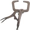 imageKlein Tools 38664 Locking Pliers Set CClamp 6Inch Long Nose 6Inch Curved Jaw 10Inch High Torque Molded Grips for Clamping and Gripping 3Piece