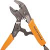 imageKlein Tools 38665 Locking Pliers Set Long Nose 6Inch Curved Jaw 7 and 10Inch High Torque Mole Grips for Clamping and Gripping 3Piece
