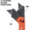 imageKlein Tools 44307 FLICKBLADE Folding Utility Knife Subcompact Design with QuickChange TripleGround Carbon Steel Blade Dual Locking Positions and Pocket Clip