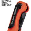 imageKlein Tools 44307 FLICKBLADE Folding Utility Knife Subcompact Design with QuickChange TripleGround Carbon Steel Blade Dual Locking Positions and Pocket Clip