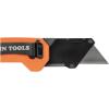 imageKlein Tools 44307 FLICKBLADE Folding Utility Knife Subcompact Design with QuickChange TripleGround Carbon Steel Blade Dual Locking Positions and Pocket Clip