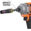 imageKlein Tools 652QS Quad Socket 8 Sizes in 2 Sockets 4in1 Color Coded SAE Impact Rated DeepWell HeavyDuty 14Inch Drive 612Inch ShaftQuad 2 Socket