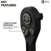 imageKlein Tools 65408ADP KNECT M Pass Through Ratchet and 38Inch Socket Adapter Set 90Tooth Wrench for Extended Threaded Rods Compact and Comfortable Grip Traditional Socket Compatibility