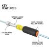 imageKlein Tools 65456MAG HeavyDuty HollowShaft Nut Driver Set Magnetic ColorCoded Hex Sizes 14 to 916Inch CushionGrip Handles 6PieceNut Driver Set