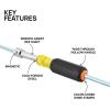 imageKlein Tools 65456MAG HeavyDuty HollowShaft Nut Driver Set Magnetic ColorCoded Hex Sizes 14 to 916Inch CushionGrip Handles 6PieceNut Driver Set Magnetic