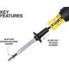 imageKlein Tools 85850 9Piece Electrician Tool Set with 3 Phillips 3 Slotted Drivers ScrewHolding Driver 2 Insulated Drivers  Phillips and Square CushionGrip Handle