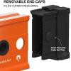 imageKlein Tools 93548MAG 48Inch Box Level Magnetic Box Beam Bubble Level 3 Vials High Visibility Orange Aluminum Body VGroove and Magnet Track24Inch
