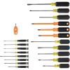 imageKlein Tools 85820 20Piece Screwdriver Set 8 Precision 7 Standard Drivers with ColorCoded Handles 3 Insulated Screwdrivers 1 Demolition Driver and Magnetizer