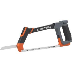 imageKlein Tools 31430 High Tension Hacksaw with Heavy Duty Frame Converts to Jab Saw Includes 12Inch x 24 TPI and 6Inch x 24 TPI BiMetal Blades InFrame Storage for Extra Blades