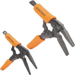 imageKlein Tools 38661 Locking Pliers Set Long Nose 6Inch and 9Inch with Quick Release Handles High Torque Ideal for Tight Spaces 2Piece