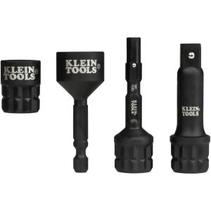 imageKlein Tools 65KADPM KNECT M Impact Socket Adapter Set 4 Adapters for 38Inch Drive Tools Flip Sockets and Impact Drivers Compatible with KNECT S and M Systems
