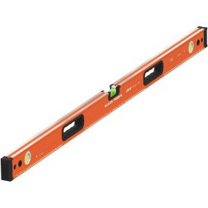 imageKlein Tools 93548MAG 48Inch Box Level Magnetic Box Beam Bubble Level 3 Vials High Visibility Orange Aluminum Body VGroove and Magnet Track48Inch