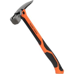 imageKlein Tools H81020 AntiVibration Smooth Face Hammer with Straight Claw 20Ounce Forged Steel Magnetic Nail Starter and ExtraLarge Squared Strike Face