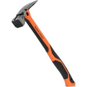 imageKlein Tools H81022 AntiVibration Milled Face Framing Hammer with Straight Claw 22Ounce Forged Steel Magnetic Nail Starter and ExtraLarge Squared Strike Face