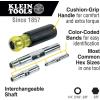 imageKlein Tools 32800 Nut Driver 6in1 NutDriver Set SAE Standard Six Point Hex Sizes with Heavy Duty Hollow Shaft6in1