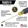 imageKlein Tools 6124 Screwdriver Made in USA Flat Head Terminal Block Screwdriver 18Inch Cabinet Tip 4Inch Round Shank TBDIN1 Count Pack of 1