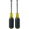 imageKlein Tools 630M Tool Set Made in USA Magnetic Nut Driver Set with Nut Driver Sizes 14 and 516Inch 3Inch Hollow Shaft Cushion Grips 2Piece