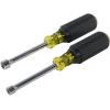 imageKlein Tools 630M Tool Set Made in USA Magnetic Nut Driver Set with Nut Driver Sizes 14 and 516Inch 3Inch Hollow Shaft Cushion Grips 2Piece