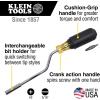 imageKlein Tools 67100 MultiScrewdriver Set Made in USA 2in1 Interchangeable RapiDriv Screwdriver with Phillips and Slotted Bits