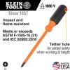 imageKlein Tools 6834INS Insulated Screwdriver Made in USA 1000V 2 Phillips Tip Screwdriver with 4Inch Shank TipIdent CushionGrip Handle