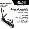 imageKlein Tools 70591 Folding Hex Key Set 9Key SAE SizesSAE